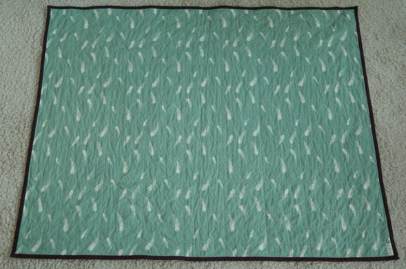 Quilt "penguins", 107x135 cm, Rückseite