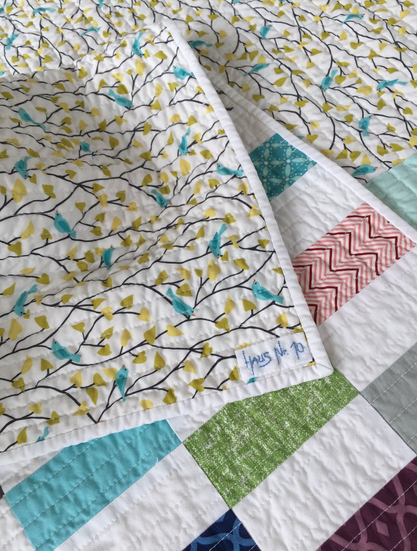 Quilt "early summer", Detail