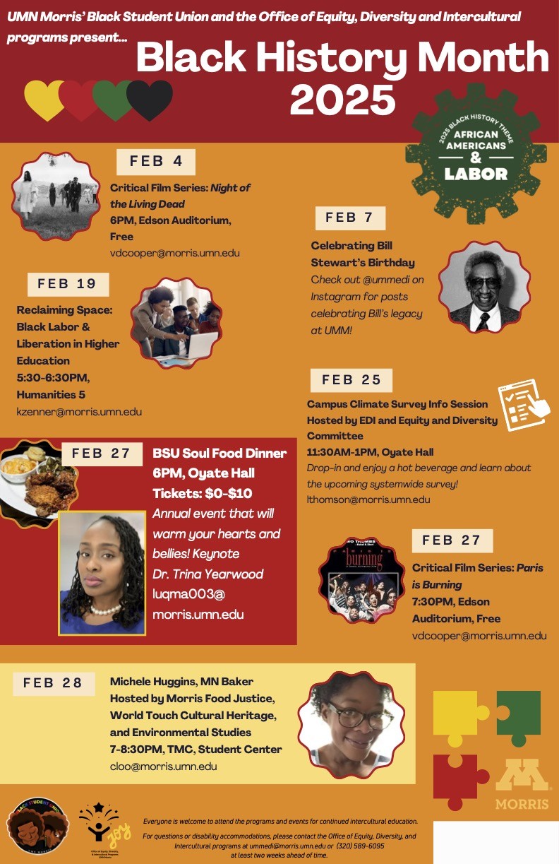 List of events UMM will celebrate for black history month