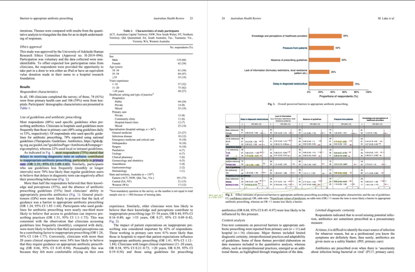 Pages 23 and 24 showing information about the sample and visualizations of both results described in the post.