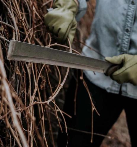 Japanese Nata gardening tool. Very much like a machete.