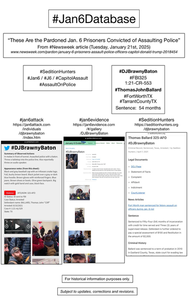 Photos and information about convicted January 6th rioter (Fort Worth, Texas).