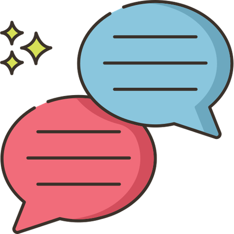 Illustration de bulles de discussion