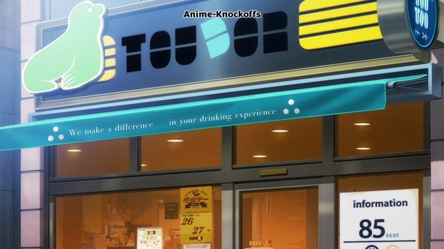 A Toudor Coffee place with a sea lion logo