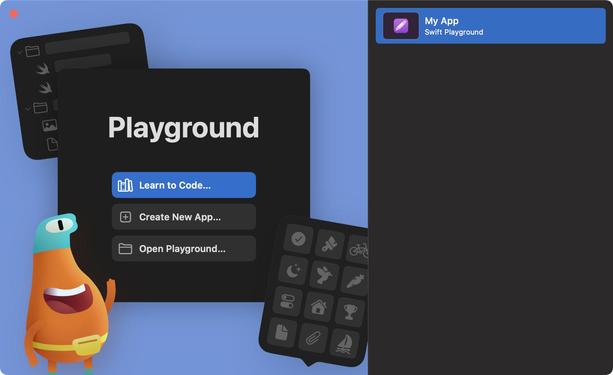 Swift Playground Welcome Window
