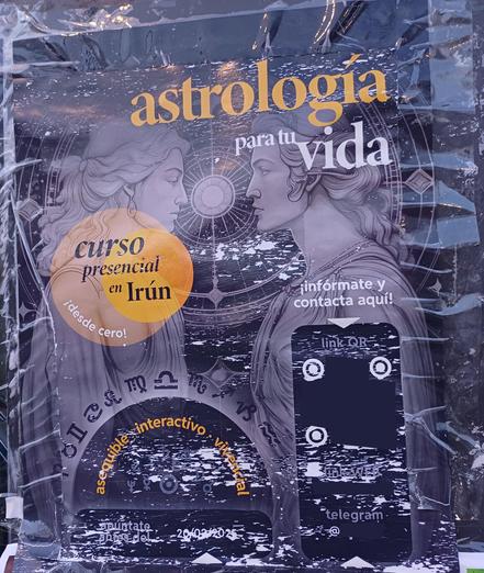 Astrologia ikastaro baten iragarkia.