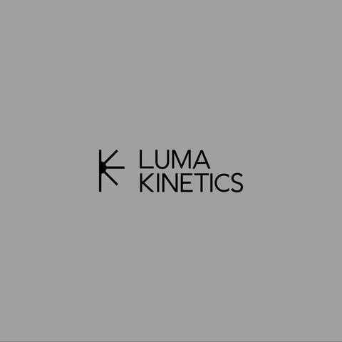 The brand logo of a fictional company called LumaKinetics