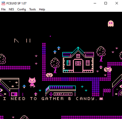 nes emulator with a little game (s)crap inside
