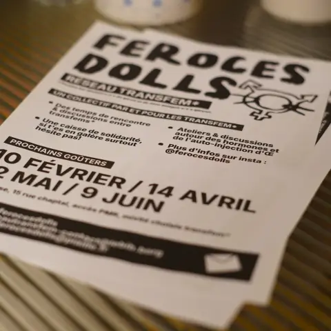 Photo du nouveau flyer des Féroces Dolls
