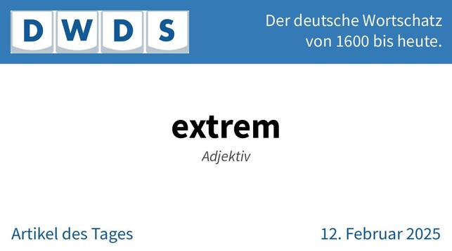 extrem | Adjektiv