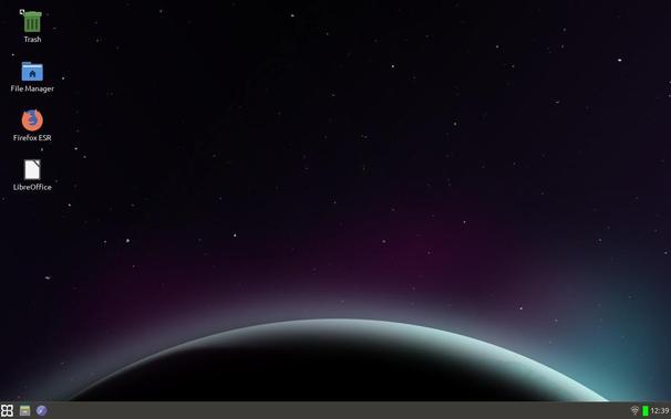 Clean antiX desktop