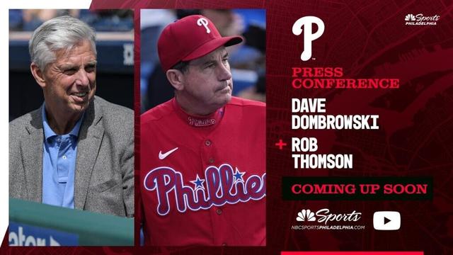 Phillies Spring traning press conference with Dave Dombrowski & Rob Thomson | Today at 11:45a