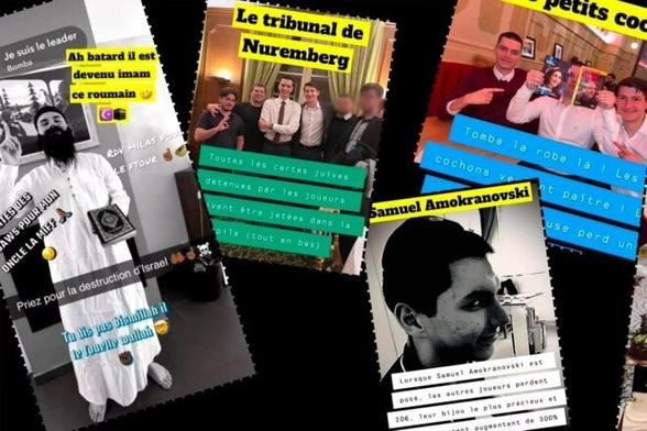 Les montages échangés par des membres de l’UNI Strasbourg offrent un condensé d’antisémitisme et de sexisme. © Photo illustration Rue89 Strasbourg