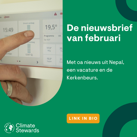 De nieuwsbrief van februari met onder andere nieuws uit Nepal, een vacature voor relatiebeheerder en de Kerkenbeurs.
