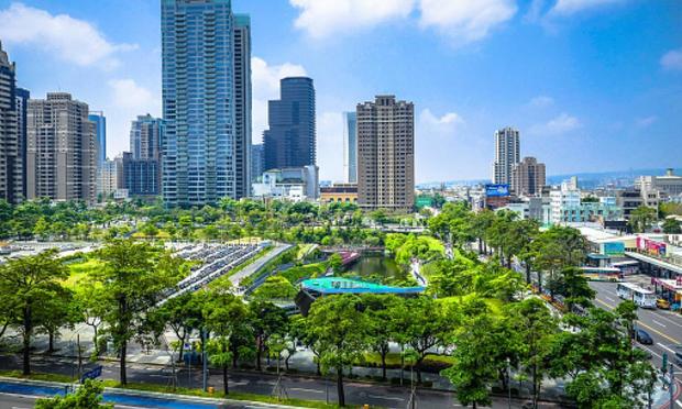 Imagen de archivo de la ciudad de Taichung en la zona de Maple Garden. (Getty Images)