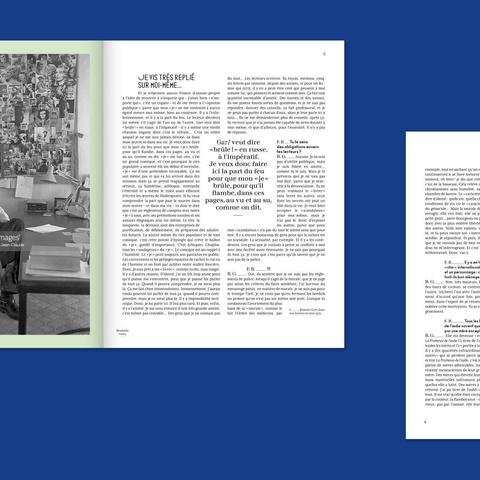 Pages intérieures du livres, textes et images