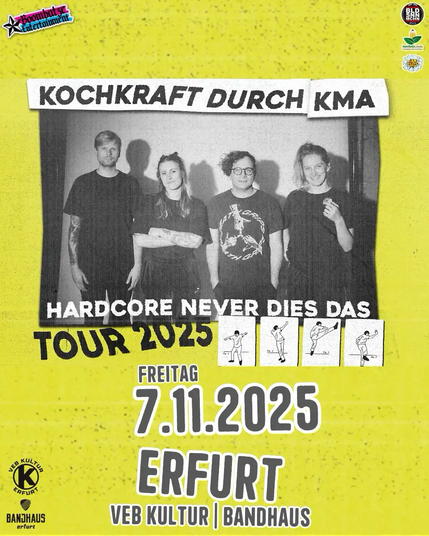 Kochkraft durch KMA live am 7.11.25 im VEB Kultur Erfurt!