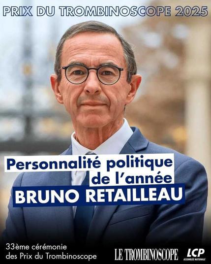 Portrait de Retailleau personnalité politique de l'année selon lcp