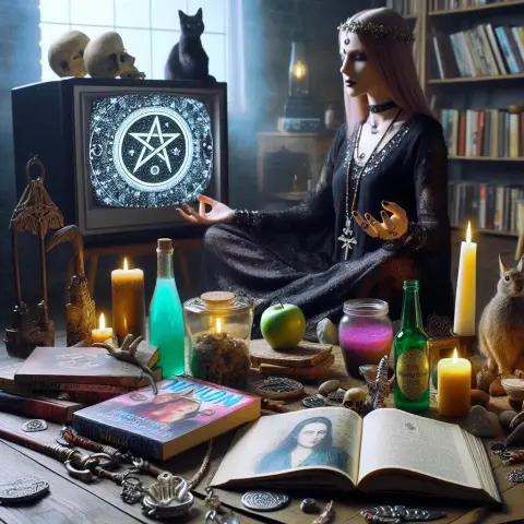 generata AI relgione wiccan in tv e riviste attuali
