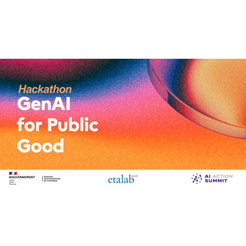 Visuel du Hackathon : GenAI for Public Good