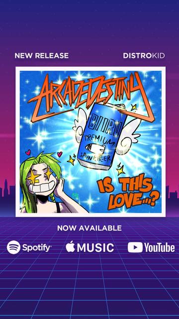 Promo image for the new "is this love...?" EP now on Spotify