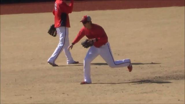 野間峻祥、名原典彦、久保修、大盛穂選手の外野守備練習 / 広島東洋カープ・春季キャンプ2025