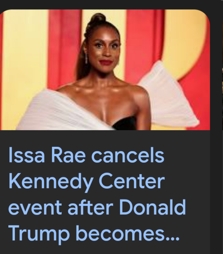 Issa Rae cancels Kennedy Center event after Donald Trump becomes...