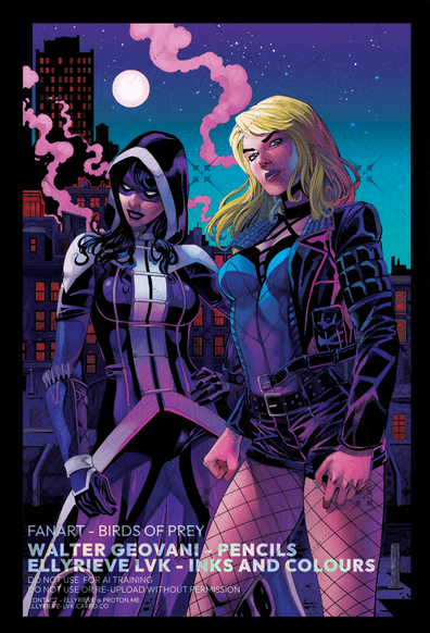 Fanart of the Birds of Prey. Pencils by Walter Geovani, Inks and Colours by Ellyrieve LVK