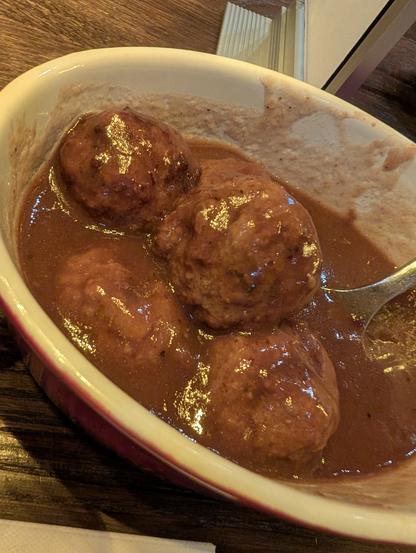 Meatballs in Orval sauce