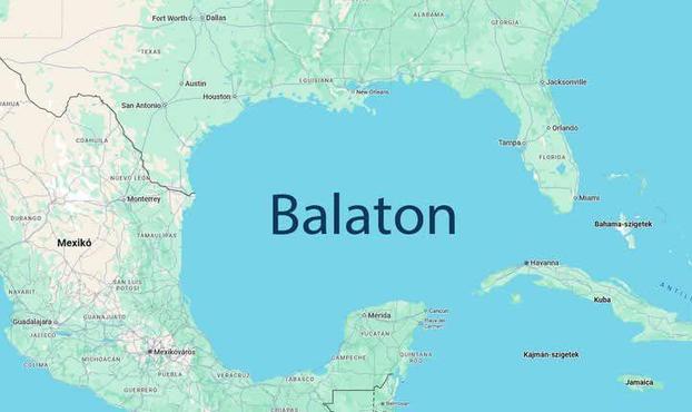 A map section of the Gulf of Mexico, but with an absolutely legit and correct new name: Balaton ^.^
name giving by the Hungarian Two-Tailed Dog Party