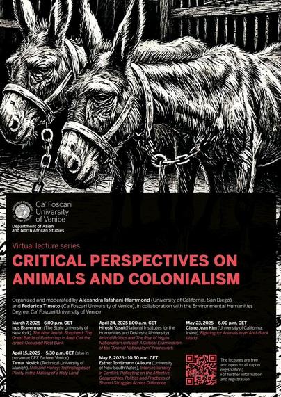 Critical perspectives on animals and colonialism. Virtual lecture series