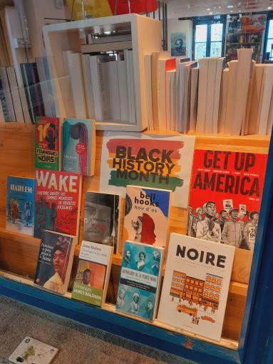 Vitrine de livres pour le Black History Month