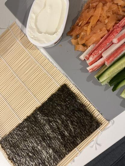 I am making sushi