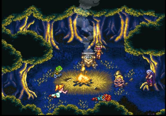 Capture d'écran du jeu Chrono trigger sur SNES.