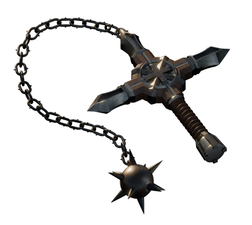 an isometric rendering of a spike whip.
