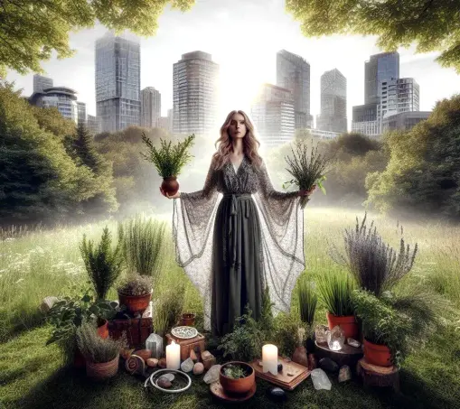 Generata AI wicca wiccan fra tradizione e modernità