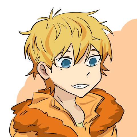 Kenny in anime style