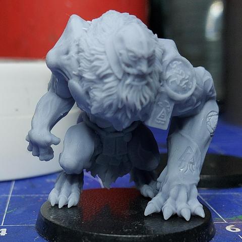 Lion of Jabir which basically is a big muscular hairy humanoid with some scarification.