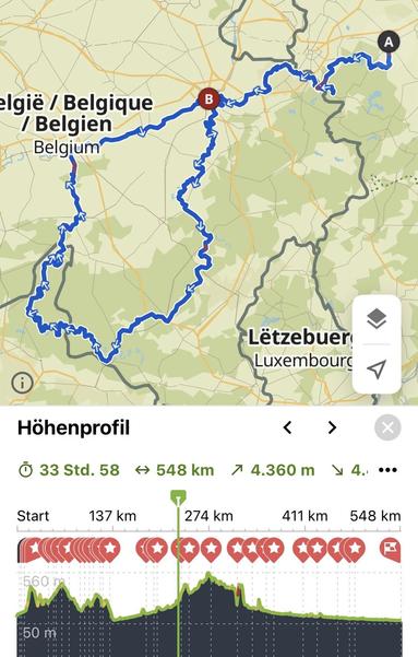 Screenshot aus komoot, schwer zu beschreiben.