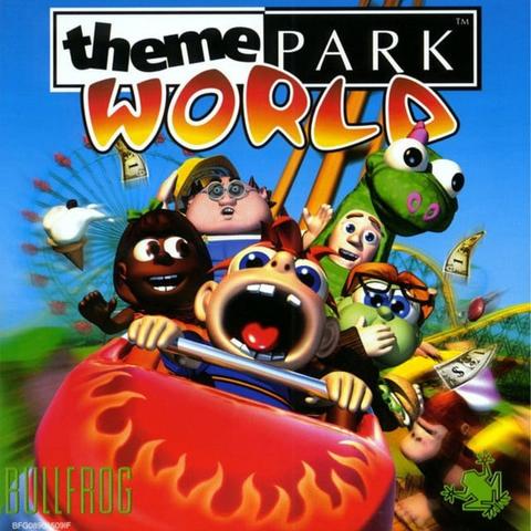 CD cover of the game Theme Park World.