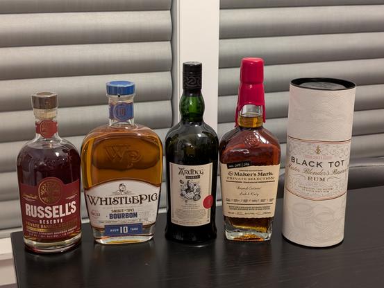 Five bottles as described in the post