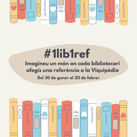 Cartell de la campanya #1lib1ref