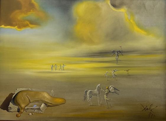 Salvador Dalí
Figueras 1904 – 1989
Soft Monster in Angelic Landscape, 1977
Oil on canvas, 76 x 101 cm