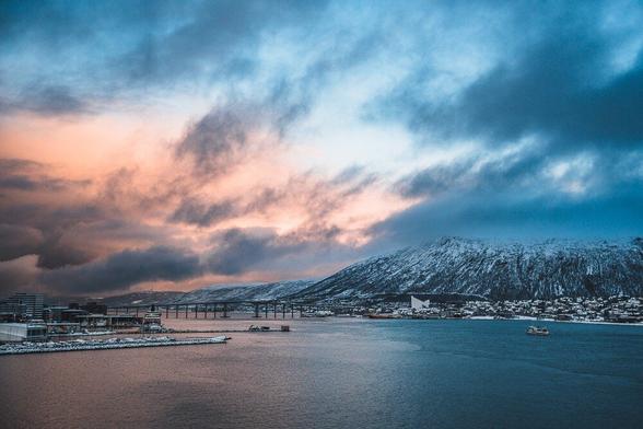 Twilight View from our flat during our stay in Tromsø.