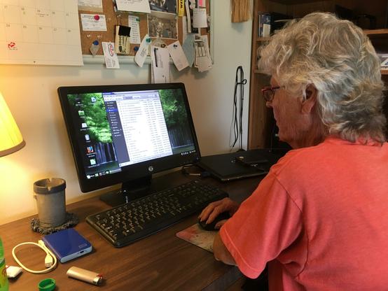 Grandma installing printers.
From reddit 
https://www.reddit.com/r/linuxmasterrace/comments/8am3ci/update_to_linux_for_grandma_texas_edition_i_woke/