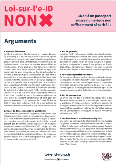 Page des Arguments du Challenge des 25 Signatures