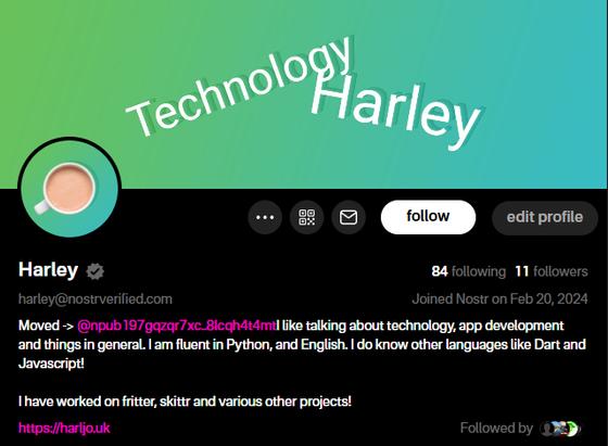 @harley@nostrverified on Nostr