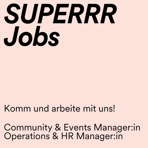 Komm und arbeite mit uns! Community & Events Manager:in Operations & HR Manager:in