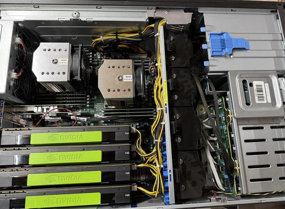 Telsa P40s in Supermicro Homelab server