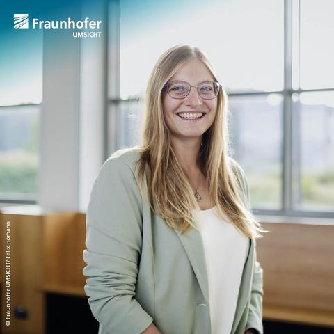 Shown in the picture: UMSICHT scientist Franziska Winter.